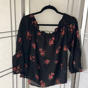 Floral chiffon blouse